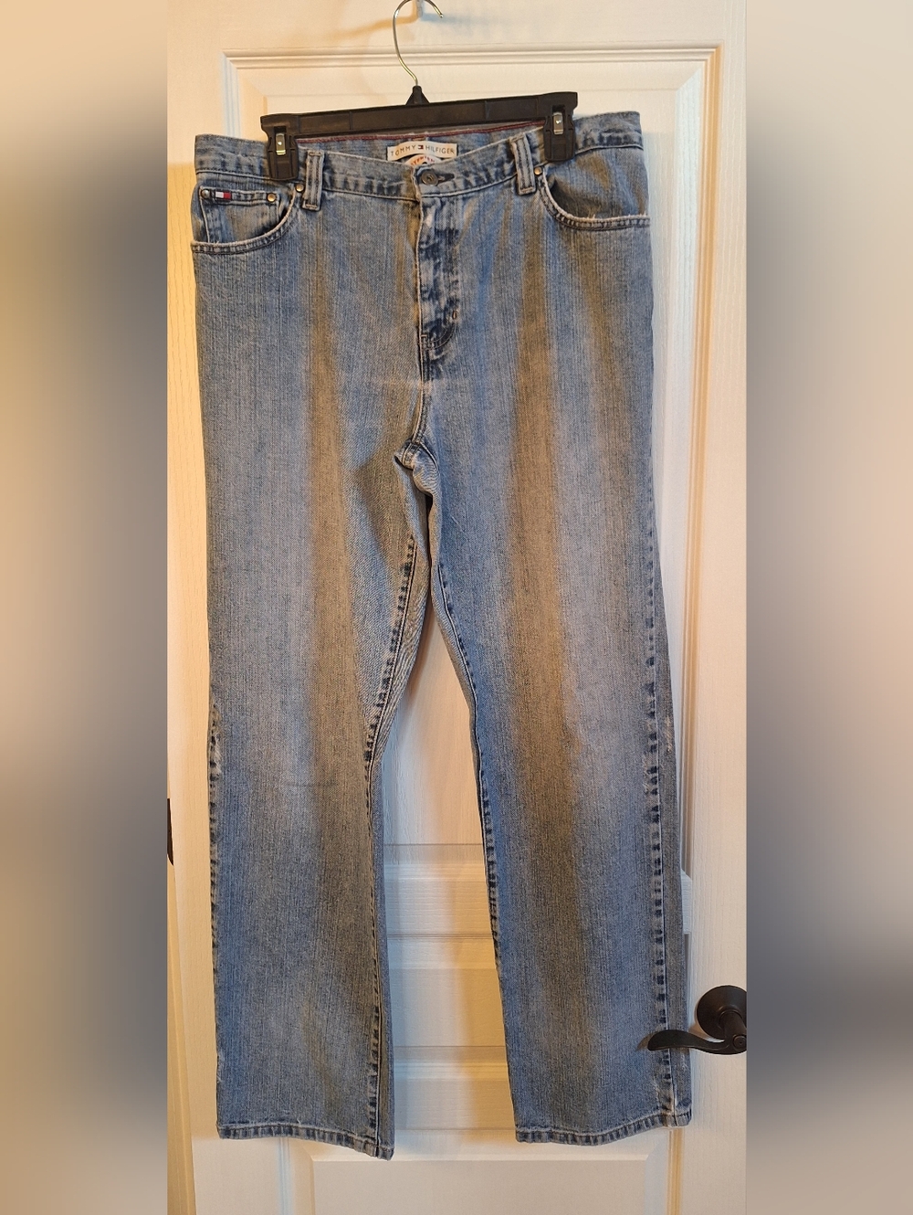 Tommy Hilfiger Light Blue Relaxed Straight Jeans